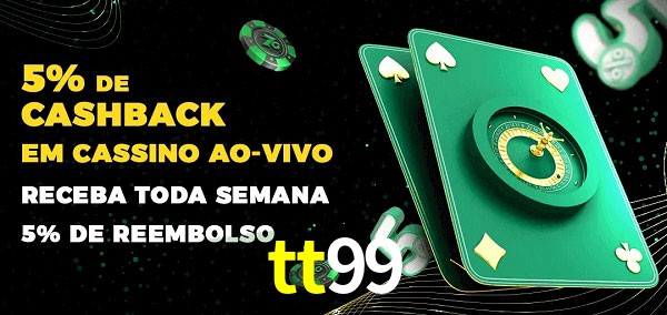 Promoções do cassino ao Vivo tt99